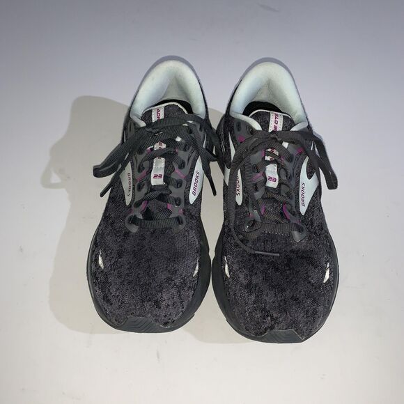 Brooks Adrenaline GTS 23 Shoes Womens Size 9 Black Gray Purple Running Sneakers - Picture 4 of 9